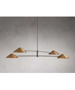 Modern Raw Brass Pendant Sputnik chandelier light Fixture Modern Brass Chandelie - £452.07 GBP