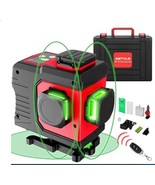 Wetols 12 Lines Laser Level 3x360° Self Leveling Green Level 3D Black - $130.99 CAD