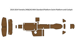 2010-2014 Yamaha 240&amp;242 Standard Swim Platform Cockpit Boat EVA Teak Floor Pad - £628.51 GBP