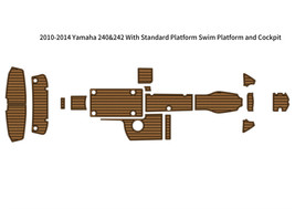 2010-2014 Yamaha 240&amp;242 Standard Swim Platform Cockpit Boat EVA Teak Floor Pad - $799.00