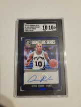 2018-19 Panini Donruss Optic Purple Prizm Auto Dennis Rodman SGC 10 Signature  - £173.78 GBP