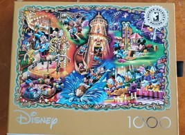 Disney Collection Silver Select Mickey's Carnival 1000 Puzzle Ceaco Puzzles - £31.09 GBP
