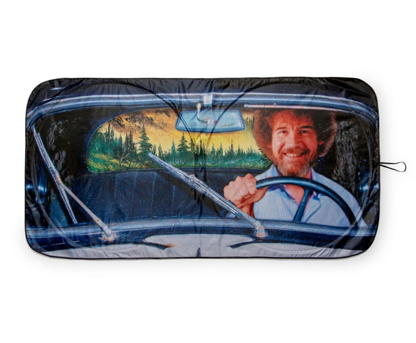 Primary image for Bob Ross Happy Trees Sunshade for Car Windshield | 64 x 32 Inches