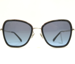 CHANEL Sunglasses 4277-B c.135/S2 Silver Cat Eye Crystal Frames with Blue Lenses - £186.67 GBP