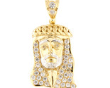 Jesus Unisex Charm 10kt Yellow and White Gold 319205 - £208.16 GBP