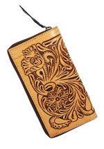 Wristlet Western Wallet Clutch Credit Card Holder for Women Tan 27FK - $49.49+