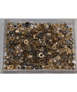 HUGE LOT OF 200+ VINTAGE SILVER &amp; GOLD TONE WRIST WATCH CROWNS - 91.5g - $1,291.56 MXN