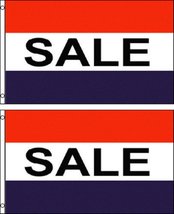 (2 pack lot) 3x5 Advertising Sale Marketing Flag 3&#39;x5&#39; Banner Grommets - £7.72 GBP