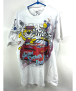 Vintage 1998 Cartoon Network Wacky Racing NASCAR T Shirt All Over 2-Side... - $3,763.29 MXN