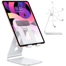 OMOTON Adjustable Tablet Stand for Desk, Upgraded Longer Arms for Greater Stabil - £18.68 GBP