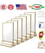 Clear Acrylic Picture Frames 4x6 - 6-Pack with Gold Borders for Events - $922.97 MXN
