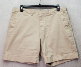 Tommy Hilfiger Shorts Men Size 38 Khaki Cotton Slash Pocket Flat Front High Rise - £16.05 GBP