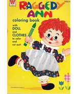 Vintage 1975 Whitman Raggedy Ann Coloring Book With Paper Doll and Cloth... - £7.77 GBP