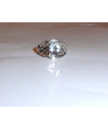 BLUE AQUAMARINE OVAL SOLITAIRE RING, STERLING SILVER, SIZE 6, 1.50(TCW), 3.7GR - $89.99