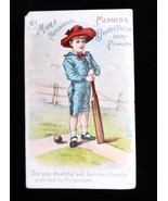 Antique Mennen&#39;s Talcum Powder Victorian Trade Card 1890&#39;s Quackery Newa... - $34.88 CAD