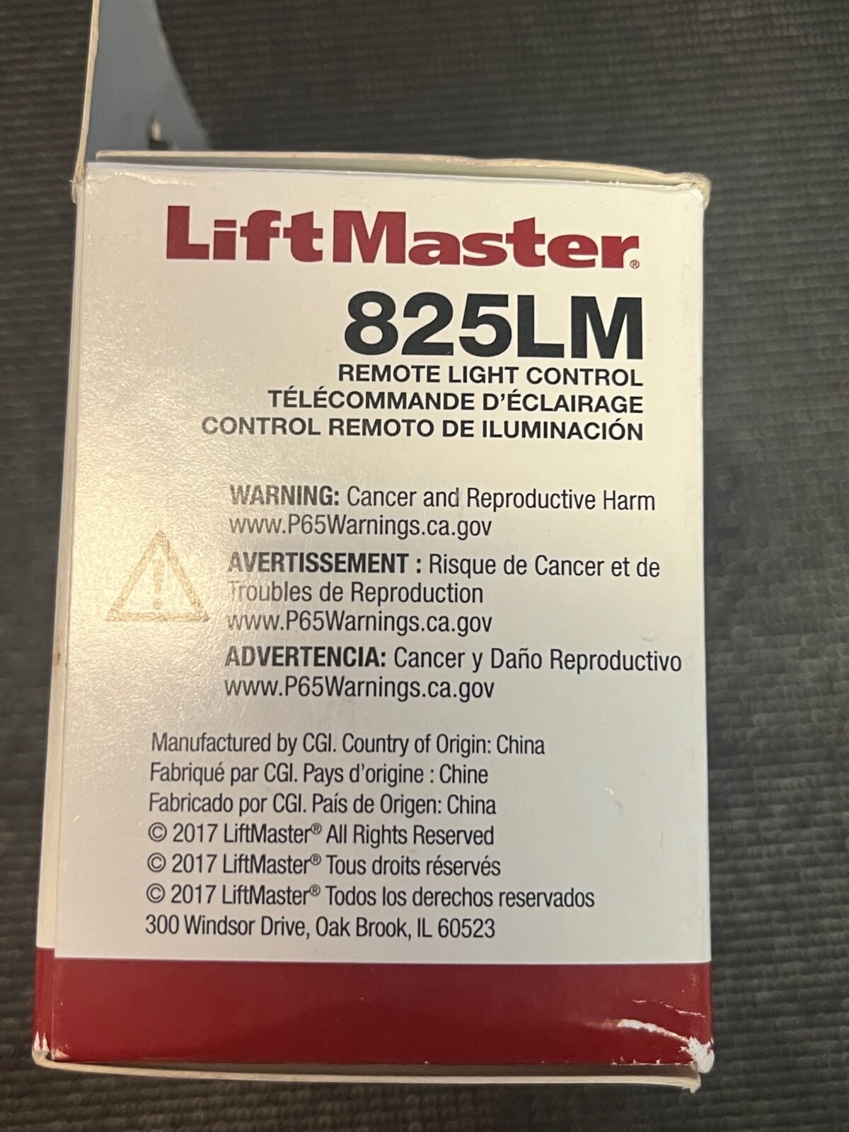 LiftMaster 825LM Remote Light Control Item image 5
