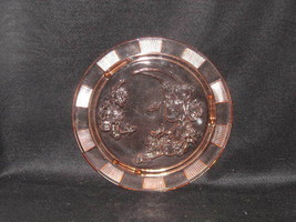 Vintage Pink Depression Glass CAKE PLATE 11.5 Inches Rose Pattern - £35.07 GBP