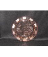 Vintage Pink Depression Glass CAKE PLATE 11.5 Inches Rose Pattern - £34.87 GBP