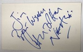 Christopher Neame Signed Autographed Vintage 3x5 Index Card - £10.41 GBP