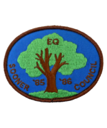 Girl Scout Patch Badge EQ Tree Sooner Council 80s 1985 1986 Vintage Okla... - €23,88 EUR