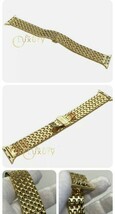 Custom 24K Gold Plated 42mm Links Band Butterly Buckle fits Apple Watch ... - €327,13 EUR