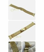 Custom 24K Gold Plated 42mm Links Band Butterly Buckle fits Apple Watch ... - $531.95 CAD