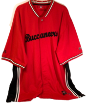 Tampa Bay Buccaneers NFL Vintage 90s Red Black Stitched Track Jacket 2XL - $18.01