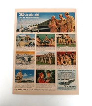 Vtg Print Ad US Army Air Force Aviation Cadet Military Recruitment 1940&#39;s - £11.75 GBP