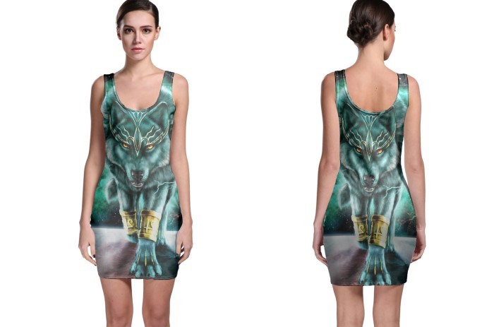 King Of Wolf 3DBODYCON DRESS FOR WOMEN - $25.99 - $31.99