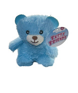 Teddy Bear Plush - 5 Inches Blue Sitting Soft Stuffed Fluffy Cuddle Toy - £9.88 GBP