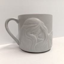 2016 Starbucks Coffee Mug Ceramic Cup Gray Mermaid Siren Raised 12 oz - $16.69