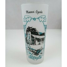 Vintage Collectors Missouri Ozarks Frosted  Tumbler Glass 6.5&quot; - £11.45 GBP