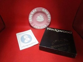 “Wedgwood” dish &quot;Aurora&quot; pink jasperware 4 1/2&quot; nib ^^ - $34.65