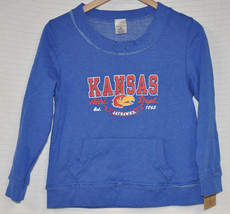 New KANSAS University KU Rivalry Threads PULLOVER Sweatshirt GIRL&#39;S Sz X... - £7.82 GBP