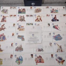 1984 Franklin Mint Olympic Games First Day Of Issue Covers Box Lot of 24 Covers - £20.52 GBP