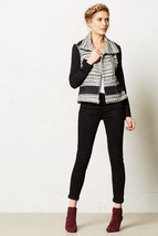 NWT ANTHROPOLOGIE TEXTURED MOTO JACKET by ELEVENSES 8, 10 - £47.17 GBP