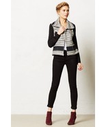 NWT ANTHROPOLOGIE TEXTURED MOTO JACKET by ELEVENSES 8, 10 - $59.99