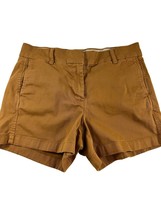 J Crew Womens Shorts Size 4 Brown Stretch Chino Cotton Blend - $18.81