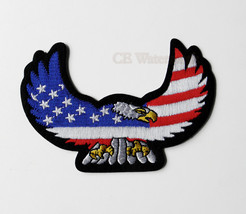 Us American Eagle Wings Usa Flag United States Embroidered Patch 4 Inches - £4.42 GBP