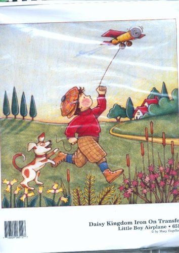Daisy Kingdom Iron On Transfer - Little Boy Airplane by Mary Engelbreit - $9.78