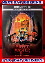 PUPPET MASTER III: TOULON&#39;S REVENGE (4K UHD &amp; Blu-Ray) w/SLIPCOVER *New!... - $28.95