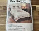 Vintage Bucilla  Stamped Cross Stitch Quilt Kit 40482 Victorian Floral 9... - $47.49