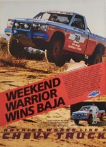 1986 Print Ad Chevy S-10 Pickup Trucks Weekend Warrior Wins Baja Chevrolet - £15.27 GBP