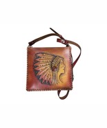 Native-Themed Handmade Leather Bag, Shoulder leather bag, Leather satche... - €306,23 EUR