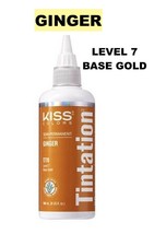 Kiss Tintation Semi-Permanent Hair Color 5 Fl Oz Ginger T770 Level: 7 Base Gold - £4.45 GBP