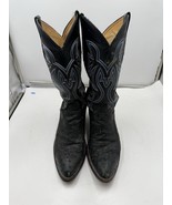 Vintage Cowtown Cowboy Western Boots Faux Ostrich 196 Size Men’s 9D - €21,25 EUR