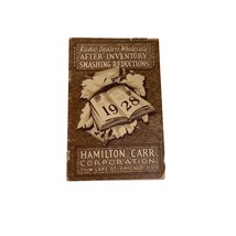 Vintage 1928 Hamilton Carr Corp Radio Catalog Dealers Wholesale After Inventory - $46.75