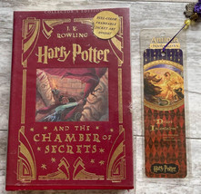 Harry Potter &amp; The Chamber of Secrets Leather Book + Bookmark (Damaged) - £10.16 GBP