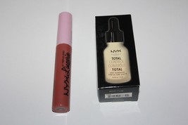 NYX Total Control Drop Foundation TCDF06 + Matte Liquid Lipstick LXXL01 Sealed - $14.24