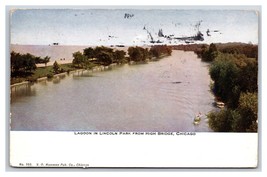 Lagoon From High Bridge Lincoln Park Chicago IL DB Postcard Y9 - £2.32 GBP